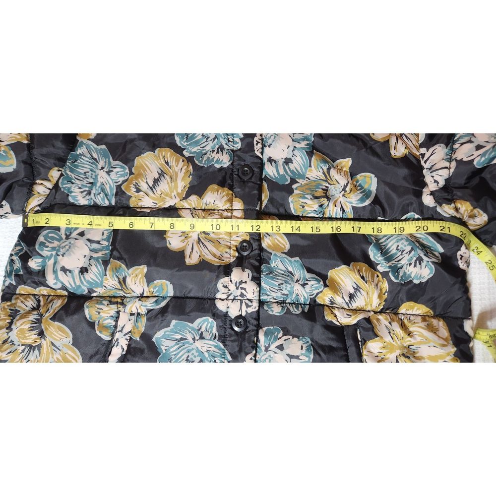 JACKET, NEW Anthropologie Floral Printed Puffer Jacket, Size Small - Picture 14 of 15